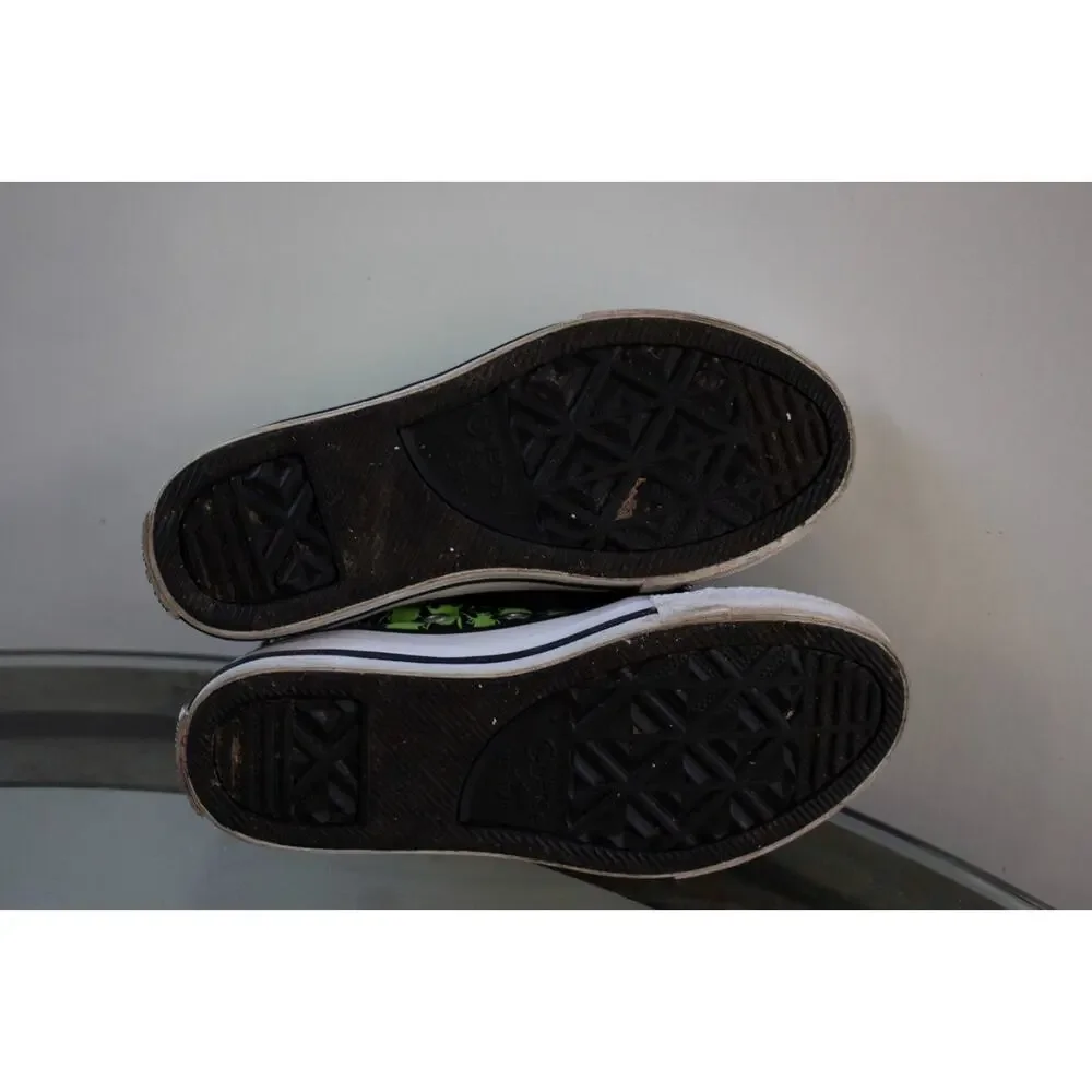 CONVERSE‎ Chuck Taylor Glow In The Dark Bugs Hi-Top Sneakers Junior Size 13